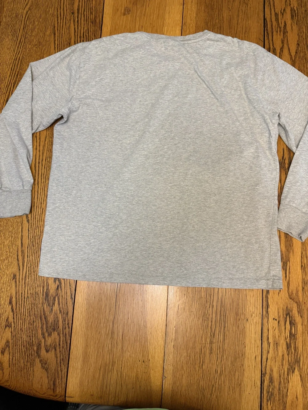 Polo Ralph Lauren Shirt Mens Large Gray Long Sleeve Crewneck Classic Cotton Logo